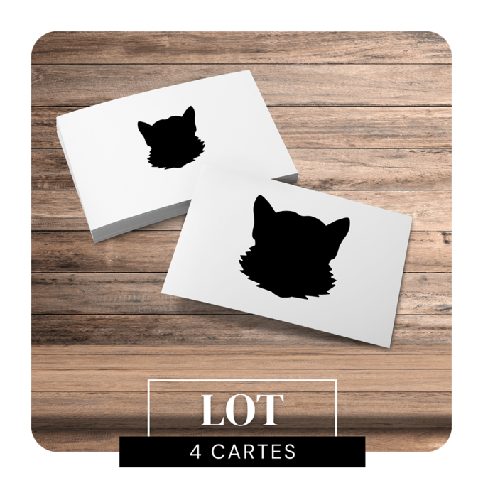 cartes-lot-de-4 Lot de 4 cartes