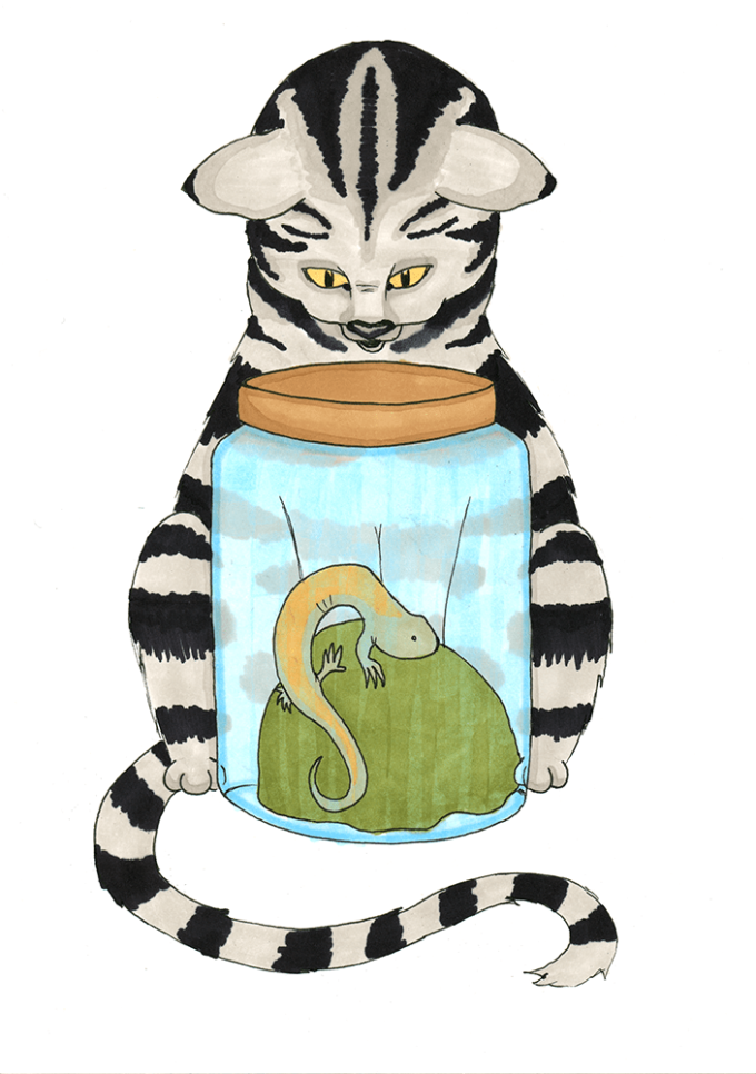 drawlloween2021-06 drawlloween 2021 - jour 6 - salamander