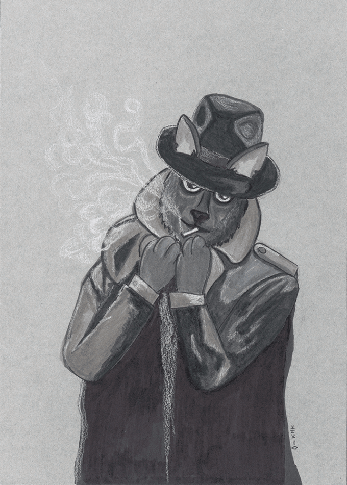 drawlloween2021-08 drawlloween 2021 - jour 8 - antropomorphic