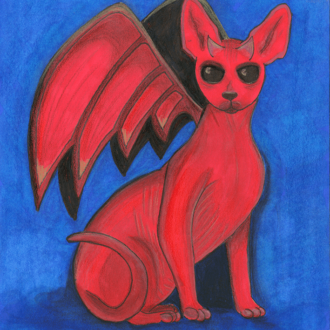 drawlloween 2021 - jour 10 - winged