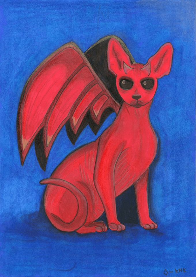 drawlloween 2021 - jour 10 - winged