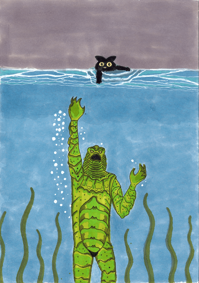 drawlloween2021-13 drawlloween 2021 - jour 13 - lagoon