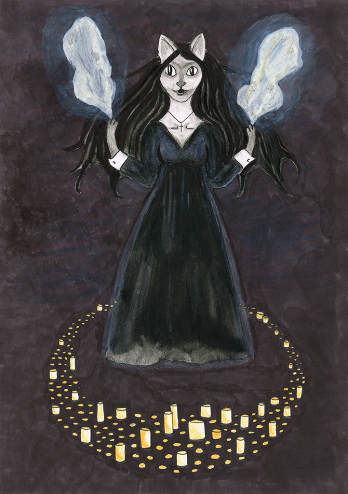 drawlloween2021-18 drawlloween 2021 - jour 18 - spell