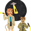 drawlloween2021-29 drawlloween 2021 - jour 29 - ufo