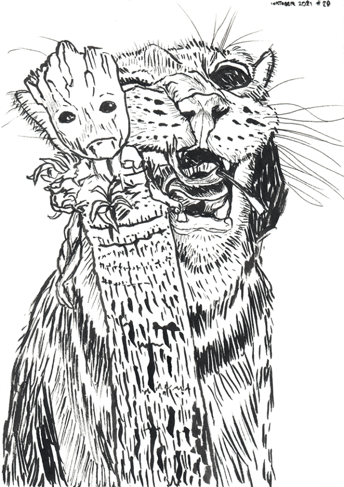 inktober2021-20 inktober 2021 - jour 20 - sprout
