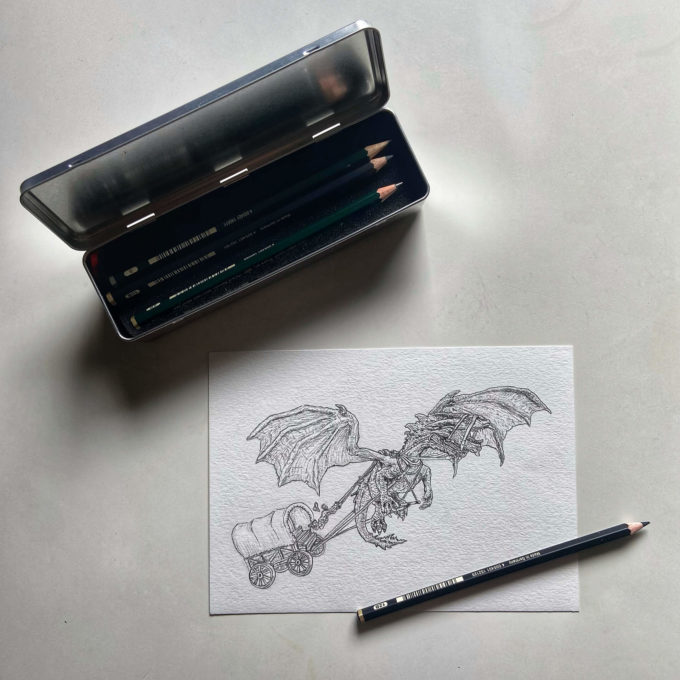 drawllo-03-dragon-wagon-ak-original drawlloween 2022 - dragon wagon (original)