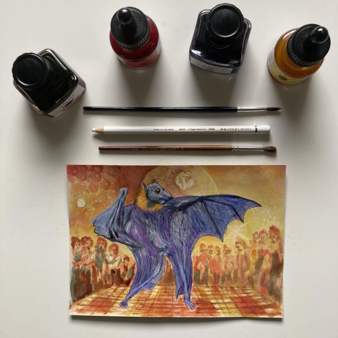 drawllo-15-bat-urday-ak-original drawlloween 2022 - bat-urday (original)