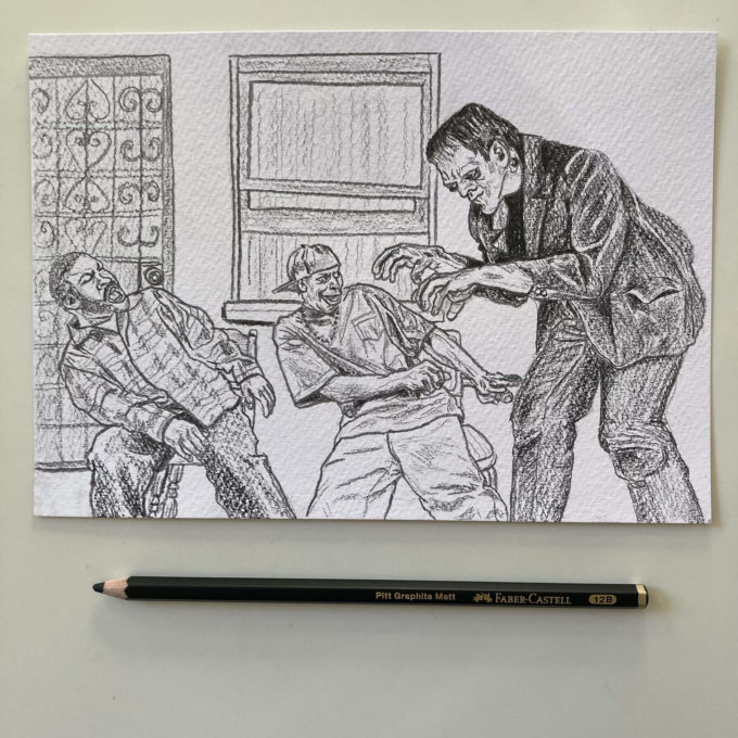 drawllo-21-frankenfriday-ak-original drawlloween 2022 - frankenfriday (original)