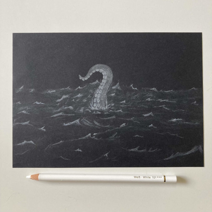 drawllo-28-ocean-oddities-ck-original drawlloween 2022 - ocean oddities (original)