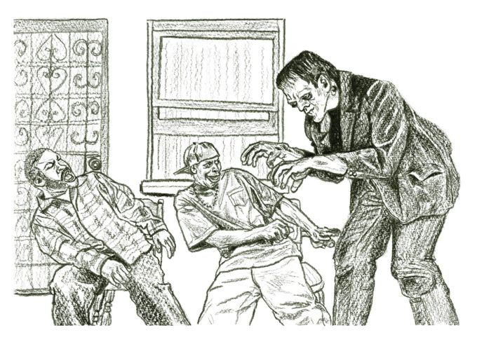 drawlloween-ak-d21-franken-friday drawlloween 2022 - FrankenFriday