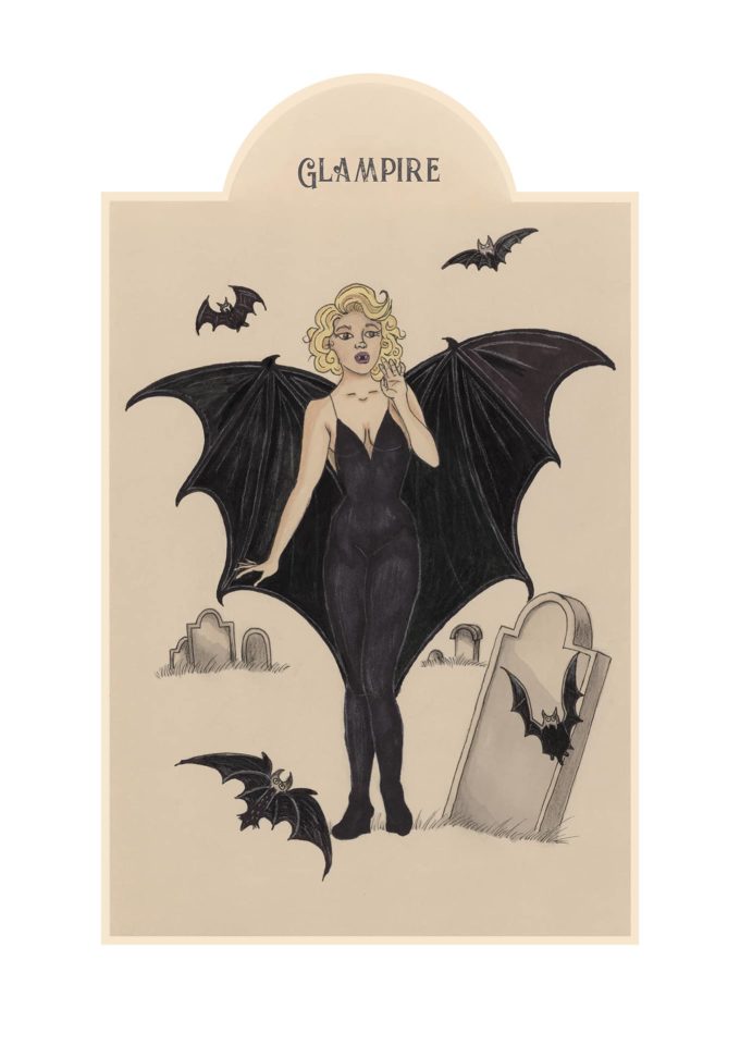drawlloween 2022 - glampire