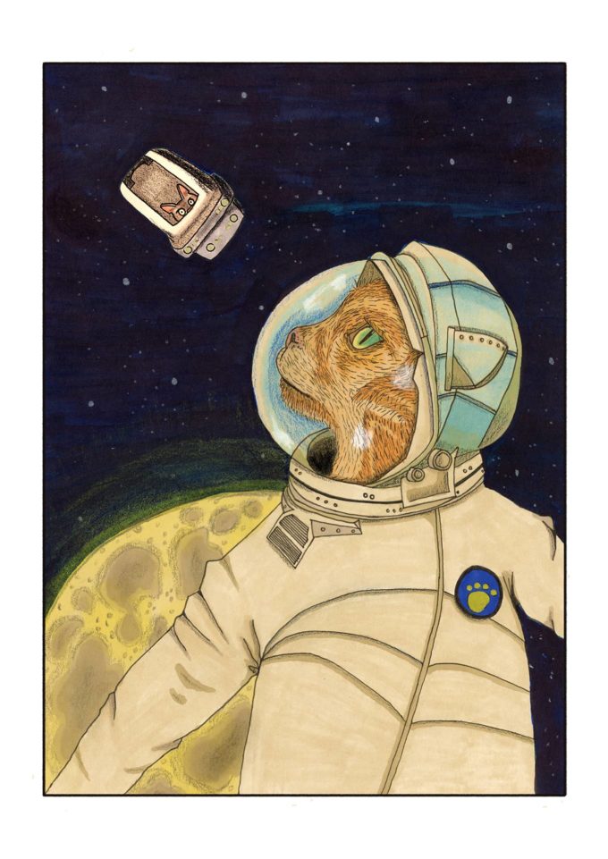 Drawlloween 2022 - space case