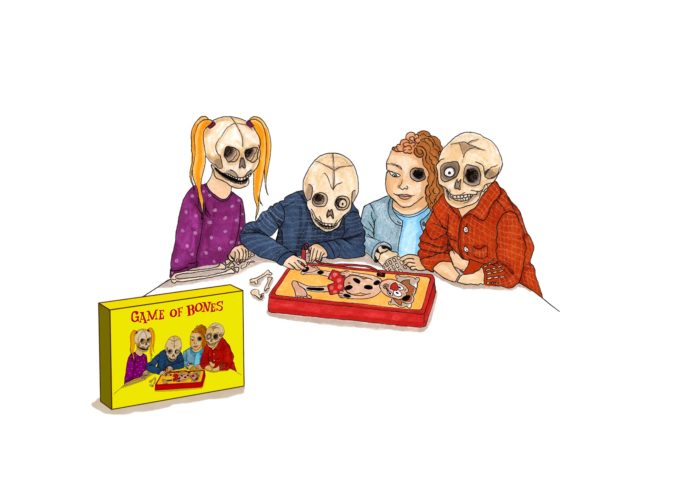 drawlloween 2022 - game of bones