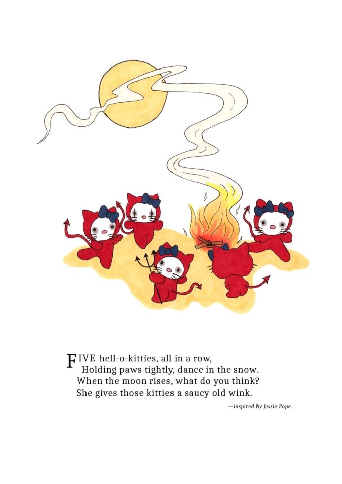 drawlloween-ck-d29-hell-o-kitty drawlloween 2022 - hell-o-kitty