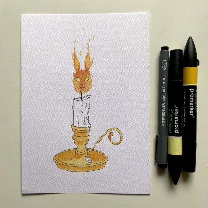 inkto-05-flame-ck-original inktober 2022 - flame (original)