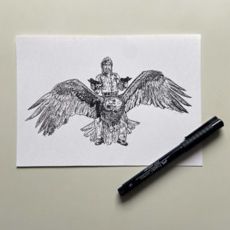 inktober 2022 - eagle (original)