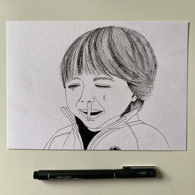 inktober 2022 - booger (original)