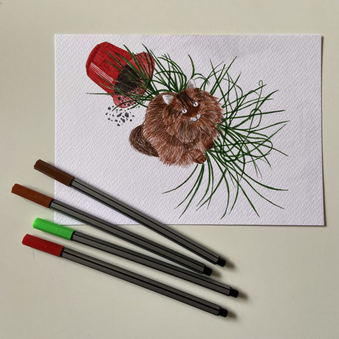 inkto-29-uh-oh-ck-original inktober 2022 - uh-oh (original)