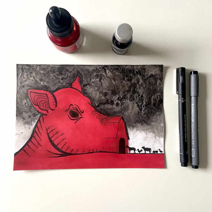 inkto-31-farm-ck-original inktober 2022 - farm (original)