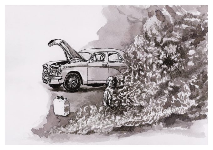 inktober 2022 - flame