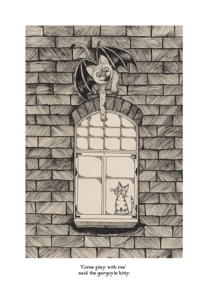 inktober-ck-d01-gargoyle inktober 2022 - gargoyle