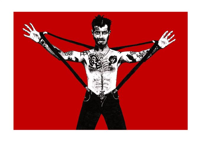 inktober 2022 - eagle (red)