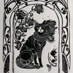 linogravure poisson chat