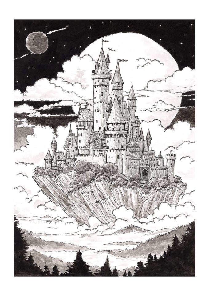 d14-castle-alex_kats-fine-1920p inktober 2023 - castle