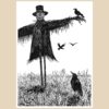 fine_art-J25-scarecrow inktober 2024 scarecrow